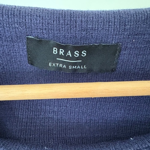 Brass Navy Blue A-Line Dress - Picture 3 of 3